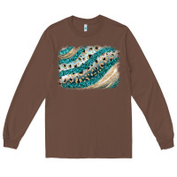 Chestnut turquoise glitter background Long Sleeve Tee - JahusDesignShop