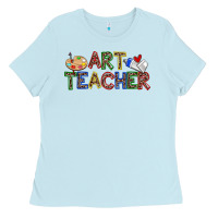 Baby Blue art teacher Ladies Tee - Zillion Design Studio