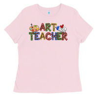 Bubblegum Pink art teacher Ladies Tee - Zillion Design Studio