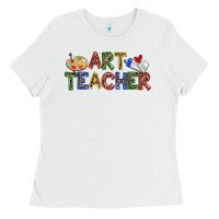 White art teacher Ladies Tee - Zillion Design Studio