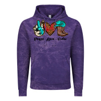 Cloud Purple peace love rodeo Vintage Hoodie - JahusDesignShop