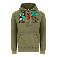 Vintage Olive peace love rodeo Vintage Hoodie - JahusDesignShop