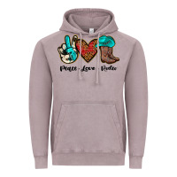 Vintage Zinc peace love rodeo Vintage Hoodie - JahusDesignShop