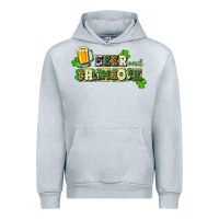 Heather Grey Beer and shamrock Urban Hoodie - CowGirlArtShop