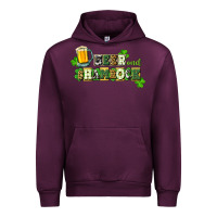 Mauve Wine Beer and shamrock Urban Hoodie - CowGirlArtShop