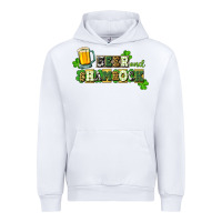 White Beer and shamrock Urban Hoodie - CowGirlArtShop
