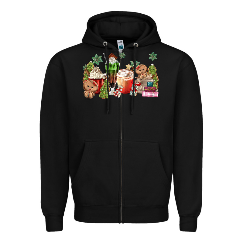 Gingerbread Coffee Zipper Hoodie by MaliasSmallBusiness | Teevron