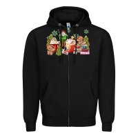 Black gingerbread coffee Zipper Hoodie - MaliasSmallBusiness