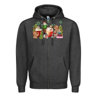 Charcoal Heather gingerbread coffee Zipper Hoodie - MaliasSmallBusiness
