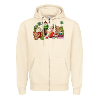 Sandshell gingerbread coffee Zipper Hoodie - MaliasSmallBusiness