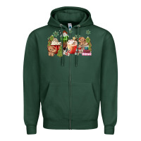 Sports Green gingerbread coffee Zipper Hoodie - MaliasSmallBusiness