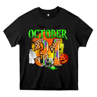 Black october 31 Heavy Core Tee - Zillion Design Studio