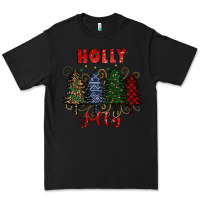 Black holly jolly Christmas trees Premium Tee - RanaPortraitStore