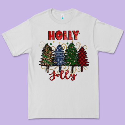 Holly Jolly Christmas Trees Premium Tee Designed By Ranaportraitstore