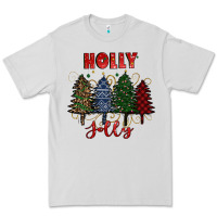 Dove Grey holly jolly Christmas trees Premium Tee - RanaPortraitStore