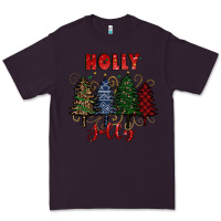 Plum holly jolly Christmas trees Premium Tee - RanaPortraitStore
