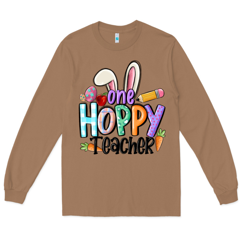 One Hoppy Teacher Long Sleeve Tee by MaliasSmallBusiness | Teevron