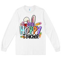 White one hoppy teacher Long Sleeve Tee - MaliasSmallBusiness
