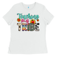 White teaching my tribe Ladies Tee - Zillion Design Studio