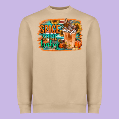 Spice Spice Baby Pumpkin Spice Latte Heavyweight Sweatshirt Designed By Jasminsmagicworld