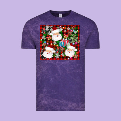 Santa Christmas Vintage Tee Designed By Adodesignshop
