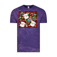 Cloud Purple santa christmas Vintage Tee - AdoDesignShop