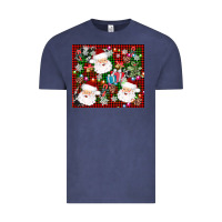 Vintage Denim santa christmas Vintage Tee - AdoDesignShop