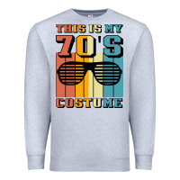 Heather Grey This İs My 70'S Costume Premium Sweatshirt - Bettercallsaul