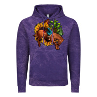 Cloud Purple rodeo cowboy sunflower cactus Vintage Hoodie - JahusDesignShop