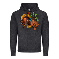 Vintage Black rodeo cowboy sunflower cactus Vintage Hoodie - JahusDesignShop