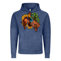 Vintage Denim rodeo cowboy sunflower cactus Vintage Hoodie - JahusDesignShop