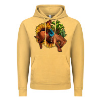 Vintage Mustard rodeo cowboy sunflower cactus Vintage Hoodie - JahusDesignShop