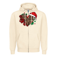 Sandshell christmas paw heart Zipper Hoodie - MaliasSmallBusiness