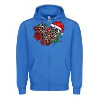 True Royal christmas paw heart Zipper Hoodie - MaliasSmallBusiness