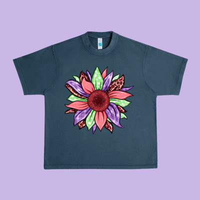 Easter Spring Sunflower Urban Heavy Tee Designed By Jasminsmagicworld