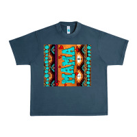 Midnight Navy aztec leopard glitter Urban Heavy Tee - AdoDesignShop