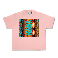 Salmon aztec leopard glitter Urban Heavy Tee - AdoDesignShop