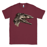 Burgundy Deinonychus Face Classic Tee - LillyAllenDesigns