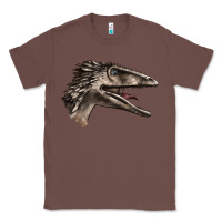 Chestnut Deinonychus Face Classic Tee - LillyAllenDesigns