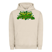 Pigment French Oak Just a girl who loves St. Patrick's Day Urban Hoodie - HowdyJamesFarm
