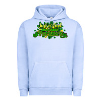 Pigment Grape Ice Just a girl who loves St. Patrick's Day Urban Hoodie - HowdyJamesFarm