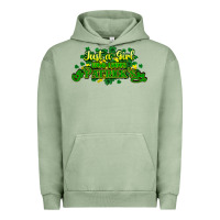 Pigment Oil Green Just a girl who loves St. Patrick's Day Urban Hoodie - HowdyJamesFarm