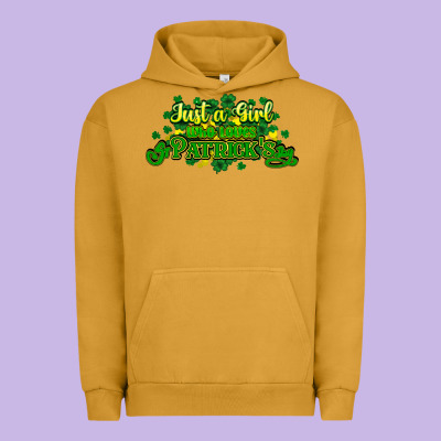 Just A Girl Who Loves St. Patrick's Day Urban Hoodie Designed By Howdyjamesfarm