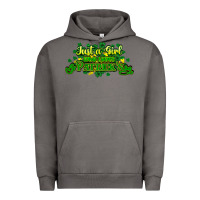 Pigment Tornado Just a girl who loves St. Patrick's Day Urban Hoodie - HowdyJamesFarm