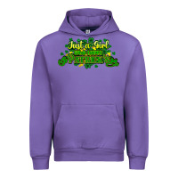 Tulip Just a girl who loves St. Patrick's Day Urban Hoodie - HowdyJamesFarm