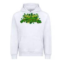 White Just a girl who loves St. Patrick's Day Urban Hoodie - HowdyJamesFarm