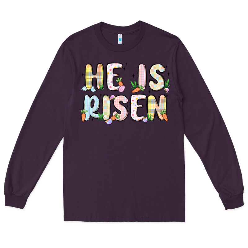 He Is Risen Long Sleeve Tee by MaliasSmallBusiness | Teevron