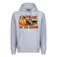 Tis' The Season Football And Light Yellow Helmet Premium Hoodie | Teevron