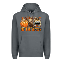 Rock Tis' the season Football and light yellow helmet Premium Hoodie - NancyCooperArtShop