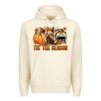 Sandshell Tis' the season Football and light yellow helmet Premium Hoodie - NancyCooperArtShop